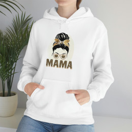 Mama Messy Bun - Unisex Heavy Blend™ Hooded Sweatshirt