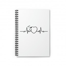 Stethoscope Heartbeat - Spiral Notebook