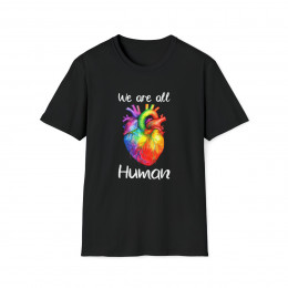 We Are All Human - Unisex Softstyle T-Shirt