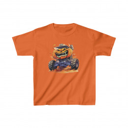 Halloween Pumpkin Monster Truck Kids Tee, Halloween T-Shirt, Spooktacular, Kids Costume, Party Outfit, Childrens Halloween Shirt