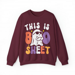 This Is Boo Sheet Sweatshirt, Halloween Sweatshirt, Retro Halloween Sweatshirt, Ghost Sweatshirt, Boo Sheet, Funny Halloween Ghost